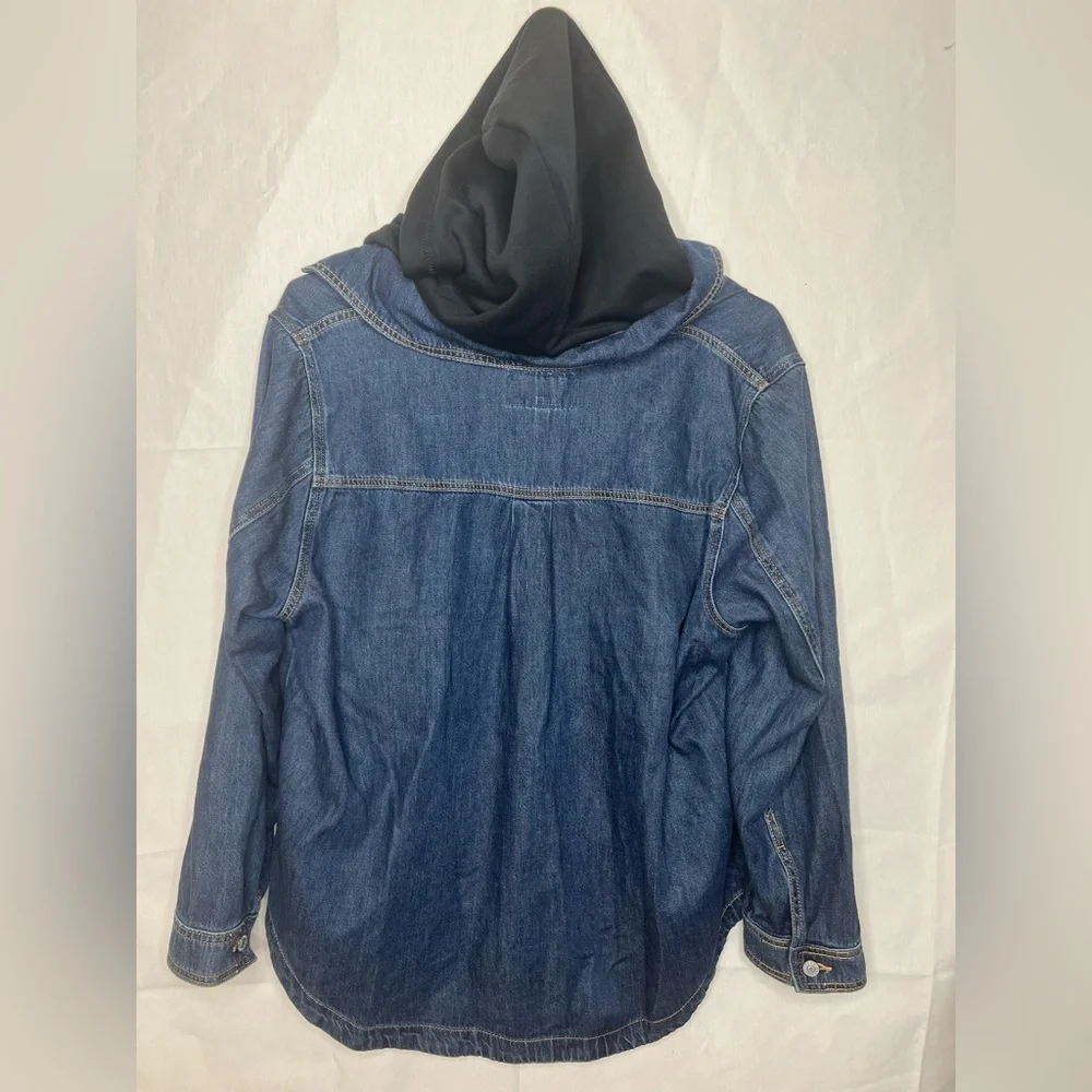 Torrid Blue Denim Jacket with Tan Stitching - Picture 2 of 4